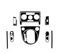 Intérieurs Voiture Pour VW Pour Beetle 5C 2012-2014 2015-2019 Garniture Panneau CD Moulures Intérieures Kit D'autocollants Fibre Carbone Voiture Accessoires(Piano black A)
