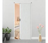 Interior Accordian Door Sliding Folding Doors with Hardware and Aluminum Frame Easy to Clean Waterproof Partition Folding Gate for Bedroom,Closet,Bathroom(H 78.7in/200CM,W 31.4in/80cm)
