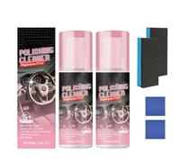 Interior Car Cleaner Polishing Cleaner Interior Detailer Spray for Cars Trucks SUVs, Multi-Surface for Plastic Leather Vinyl Rubber, Restores Shine Protects from Fading, 100ml (2pcs)