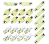 Interior Car Lights 24PCS, 31mm 41mm T10 Dome Light, Replacement Interior LED Lights, Car LED for Map Door Courtesy Dome Light