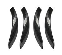 Interior Door Panel Pull Trim Car Inner Handle Cover Carbon Fiber Left Right Compatible For BMW 3 4 Series F30 F80 F31 F32 F33 F34 F35 F36(SilverRed)