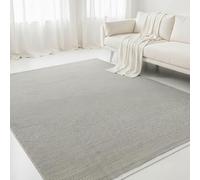 Interiyou Tapis Coton Riga - 60x120 Beige/Noir - Décoration pour Salon, Chambre, Couloir, Bureau - 100% Artisanat Fibre Naturelle Tissage Plat