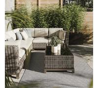 Interiyou Tapis extérieur Lome - 200x300 Bleu - Motifs géométriques - Résistant aux UV pour Balcon, terrasse, Jardin ou Cuisine - Structure Plat - pour d'entrée intérieur, Chambre, Salon, Bureau