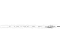 Interkabel AC 100-25 Câble coaxial Ø extérieur: 6.90 mm 75 Ω 120 dB blanc 25 m