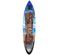 Interlifestyle Planche de surf 100 cm avec figurine Tiki - Décoration à suspendre - Style Hawaii Lounge, multicolore