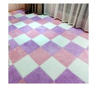 Interlocking Foam Playmat Pack of 12 Multicolor 12x12inch(White+Pink+Purple)