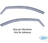 Interlocking Front Wind Deflectors DGA Long pour Volkswagen Polo 5 portes 10/17