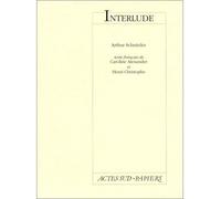 Interlude - Arthur Schnitzler - Actes Sud-Papiers - broché - Livre