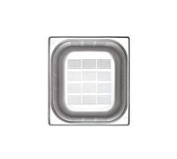 Interlux 330344 1/2 Gastronormbak Zèbre perforé Gris 325mm x 265 mm x 150 mm