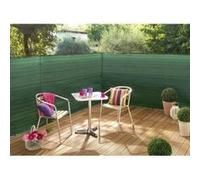 INTERMAS - Brise vue tissé 100% occultant -Vert - 2x 10 m SUPRATEX