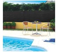 INTERMAS - Brise vue tissé 95% occultant - noir- 1 x 5 m TOTALTEX G