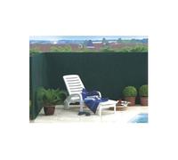 INTERMAS - Brise vue vert en maille plastique 100% occultant 1 x 25 m TANDEM