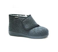 Intermax Chaussons à bande en laine vierge pour homme, noirs - noir - anthracite