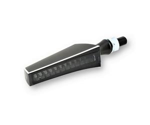 Intermittent LED Highsider Pro Pen Head Homologué E Noir/Ahumé Paire Pour