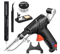 Internally Heated Industrial Laser Welding Tools, Multi-Function Soldering Iron Soldering Gun Set, Removable Automatic Corded Solder Iron Electric Welding Tool, for Electronics Welding Repair DIY(Noir