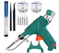 Internally Heated Industrial Laser Welding Tools, Portable Multi-Function Soldering Iron Soldering Gun Set for Rust Removal/Cutting/Welding (green,C)