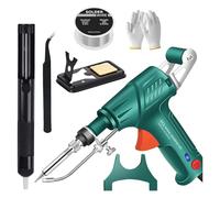 Internally Heated Industrial Welding Tools, Industrial Welding Machine, Welding Gun for Metal, Multi-function Soldering Iron Soldering Gun Set for Various Purposes (Green)