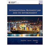 International Business Law And Its Environment