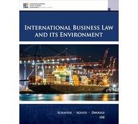 International Business Law and Its Environment – Cengage Learning