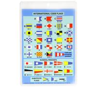 International Code Flags: Encapsulated Card with Meanings on Reverse