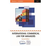 International Commercial Law For Managers Second edition - Theodore J. Gleason - Campus Ouvert - broché - Etude