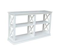 International Concepts OT08-70SL Hampton Table de serveur avec étagères Blanc