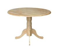 International Concepts T01-42DP Table ronde à deux feuilles 106,7 cm Naturel