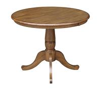 International Concepts Table de boucher ronde en bois dur 91,4 cm