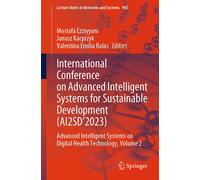 International Conference On Advanced Intelligent Systems For Sustainable Development (Ai2sd'2023)