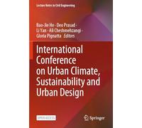 International Conference on Urban Climate, Sustainability and Urban Design