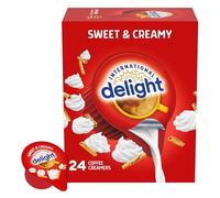 International Delight Crémier à café simple, sucré et crémeux, aromatisé longue durée de conservation, 24 carats, 2,4 ml, crémiers pré-portionnés