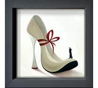 International Graphics - Cartes postales encadrées Panasenko, Inna - "Highheels - Romance" - 16 x 16 cm - Cadre anthracite