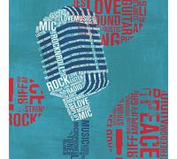 International Graphics - Image prête à l‘accroche - Michael, Mullan - ''Type Mic Square''- 30 x 30 cm - Impression directe sur verre acrylique