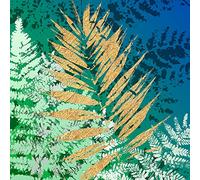 International Graphics - Image prête à l‘accroche - Mira - ''Golden Glory III''- 30 x 30 cm - Impression directe sur verre acrylique