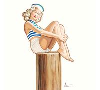 International Graphics - Image prête à l‘accroche - Patrick, Hitte - ''Marine''- 30 x 30 cm - Impression directe sur verre acrylique