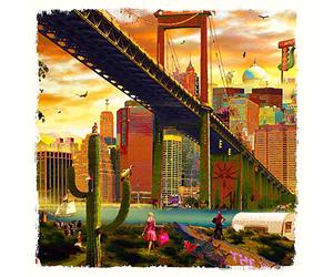 International Graphics - Image prête à l‘accroche - Yves, KRIEF - ''The World is Yours''- 30 x 30 cm - Impression directe sur verre acrylique