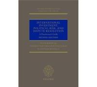 International Investment Political Risk and Dispute Resolution - Kinsella N. Stephan Partner Partner Sidley Austin LLP - Oxford University Press - Livre e Kinsella N. Stephan Partner Partner Sidley Au