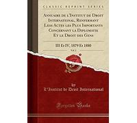 International, L: Annuaire De L'institut De Droit Internatio