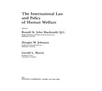 International Law And Policy Of Human Welfare