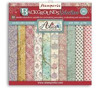 International Mini Bloc-Notes De Scrapbooking Double Face Alice-20,3 X 20,3 Cm