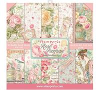 International Sbbs73 Lot De 10 Feuilles Pour Scrapbooking-20,3 X 20,3 X 20,3 (8"" X 8"")-Rose Parfum-Multicolore-X20-20,3 X 20,3 Cm
