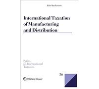 International Taxation Of Manufacturing And Distribution