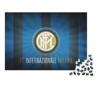 Internazionale Milano Puzzle 1000 Pièces Cadeau Unique Football Clubs Jeu Éducatif Défi Jouet À De Qualité Supérieure Peinture Art pour Adultes Et Enfants À Partir De 12 Ans 38x26cm/1000pcs
