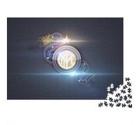 Internazionale Milano Puzzle 1000 Pieces Cadeau Unique Football Clubs Jeu Éducatif Défi Jouet À De Qualité Supérieure Peinture Art pour Adultes Enfants 38x26cm/1000pcs