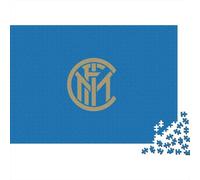 Internazionale Milano Puzzle 1000 Pieces Cadeau Unique Football Clubs Jeu Éducatif Défi Jouet À De Qualité Supérieure Peinture Art pour Adultes Et Enfants À Partir De 12 Ans 70x50cm/1000pcs
