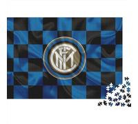 Internazionale Milano Puzzle 1000 Pièces Educa Jouet en Bois Cadeau Unique Décoration Intérieure Football Clubs Jeu Éducatif Challenge Toy pour Adultes Et Enfants À Partir De 12 Ans 70x50cm/1000pcs
