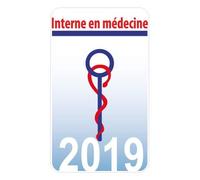 interne medecine caducée année au choix autocollant adhésif sticker Taille : 4 cm