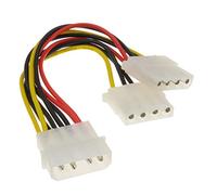 Interne PC 4 Broches Alimentation Diviseur 2 Voies câble LP4 Molex 1 vers 2 Cordon 15 cm [2 Way]
