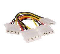 Interne PC 4 Broches Alimentation Diviseur 3 Voies câble LP4 Molex 1 vers 3 Cordon 15 cm [3 Way]