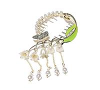 Internet Célébrité Prenant Une Griffe De Cheveux En Queue Cheval Photo Avec Une Forme Fleur Shinning Catch Pour La Adolescents High Ponytail Clutchher Mince Le Petit Métal